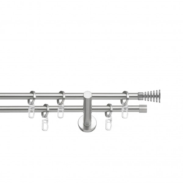 Stilgarnitur Gap, 19mm, 2-lauf edelstahl optik