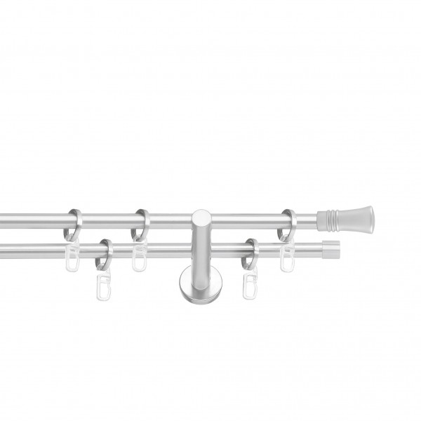 Stilgarnitur Lyon, 19mm, 2-lauf chrom-matt