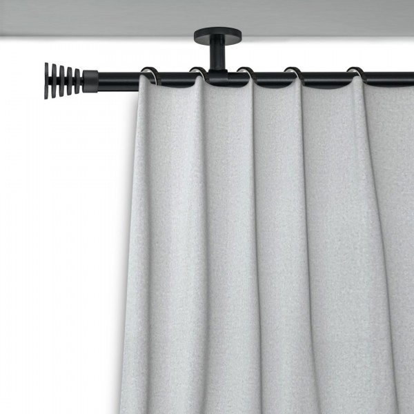 Stilgarnitur Gap, Ø 19 mm, 1-lauf, schwarz, Wand oder Deckenmontage