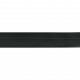 Vorhangschiene SH Set 2-läufig schwarz, Gardinenschiene, vorgebohrt, m. Blende schwarz 5cm, Komplettes Zubehör und Röllchen